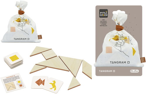 Efko Tangram square, wooden puzzles for pocket Main image Efko Tangram square, wooden puzzles for pocket - Educational Toy - Main image
