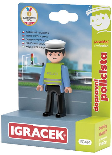 Efko Igráček Traffic Policeman Figurine with Accessories - Figure - Main image