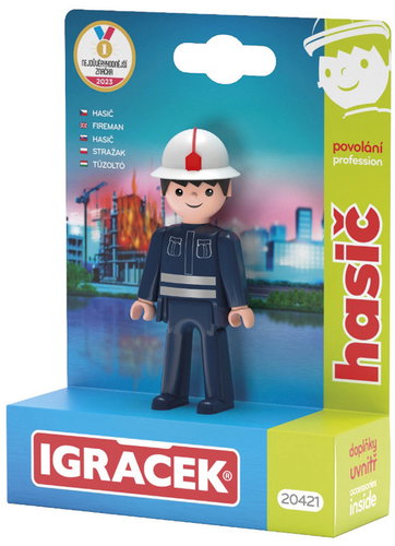 Efko Igráček Firefighter Figure with Accessories - Figure - Main image