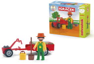 Efko Igráček Gardener Figurine with Tractor and Accessories - Figure