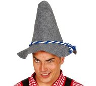 Bavarian hat oktoberfest - grey - Costume Accessory