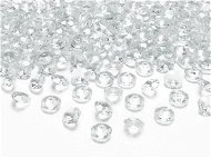 Konfety Bezfarebné diamantové konfety na stôl – svadba 100 ks - Konfety