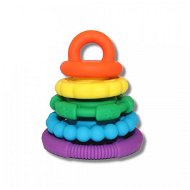 Jellystone Designs Folding pyramid with bites - rainbow - Sort and Stack Tower