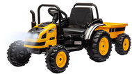 MILLY MALLY tractor with siding Farmer yellow - Children's Electric Tractor