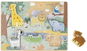 eliNeli Dřevěné vkládací puzzle - zvířátka v ZOO - Vkládačka