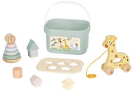 eliNeli Play Box ZOO 4in1 - jigsaw + pyramid + pull toy - Puzzle