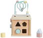 Activity board eliNeli Dřevěná kostka s aktivitami Zvířátka, 29 cm - Activity board