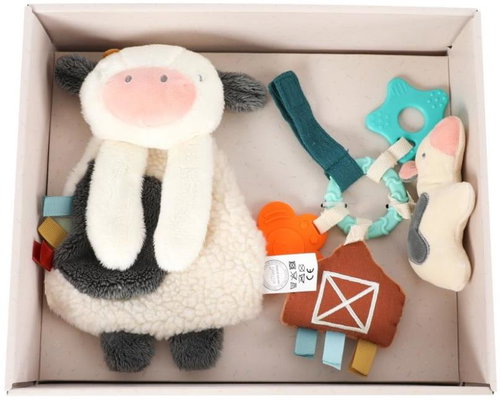 eliNeli Baby Toy Gift Set - Cow - Baby Teether - Main image