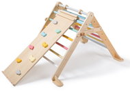 eliNeli Growing Montessori Pickle Triangle 68 cm with board 2 in 1 - set fresh - Children's Climbing Frame