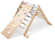 eliNeli Growing Montessori Pickle Triangle 68 cm with board 2 in 1 - pastel set - Children's Climbing Frame