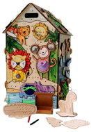 eliNeli activity board house, Zoo animals - Activity Board