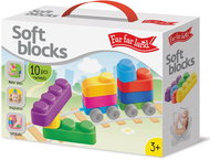 Far far land Soft Blocks Plus Wheels 10 pcs + 8 wheels - Building Set