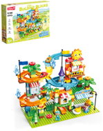 Feelo Marble Run Car Track Construction Set, 211 Pieces, Large Blocks - Ball Track