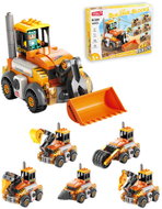 Feelo Construction Machinery 6-in-1 Building Kit, 141 Pieces - Building Set