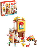 Feelo Restaurant with Car Construction Set, 115 Pieces - Building Set