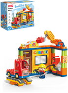 Feelo Car Repair Shop Building Kit, Large Blocks, 82 Pieces - Building Set