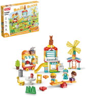 Feelo Building Kit Amusement Park with Swing and Windmill, 127 Pieces, Large Blocks - Building Set