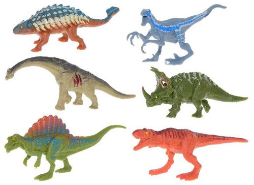 Microtrading Dinoworld dinosaurs 9 cm 6 pcs in box - Figure - Main image
