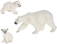 Mikrotrading Zoolandia Polar bear with cubs in a box - Figure