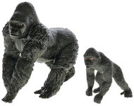 Mikrotrading Zoolandia gorilla male / female with cubs 5,5 - 10,5 cm in box - Figure