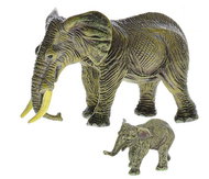 Mikrotrading Zoolandia elephant with baby 7 - 11 cm in box - Figure