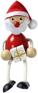 KROKIDO Santa with gift - hand painted wooden figurine - Figure