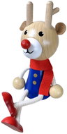 KROKIDO Reindeer with scarf - hand painted wooden figure - Figure