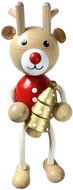 KROKIDO Reindeer with Christmas tree - hand painted wooden figurine - Figure