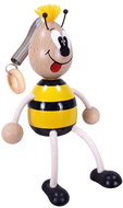 KROKIDO Bumblebee - wooden hand-painted figure on spring - Figure