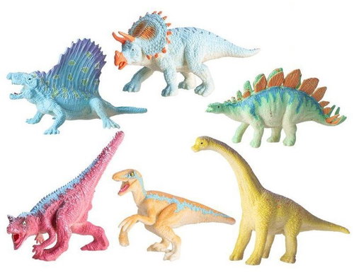 Mikrotrading Dinosaurus 9 - 12 cm, 6 ks  - Figure - Main image