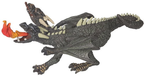 Papo Dragon brown with fire - Figure - Main image