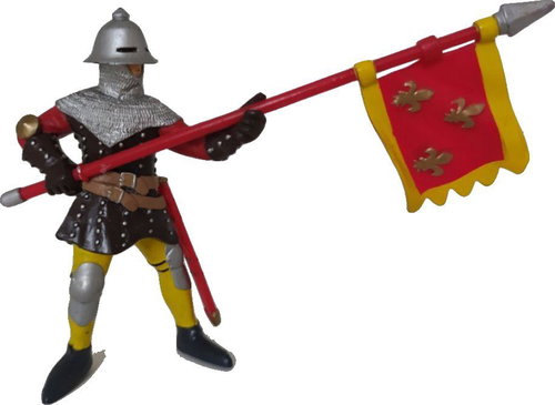 Papo Warrior with standard red - Figure - Main image