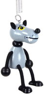 KROKIDO Wolf - hand painted wooden figure on spring - Figure