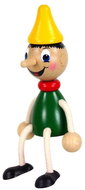 KROKIDO Boy with long nose - hand painted wooden figurine - Figure