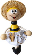 Krokido Bee with skirt and hat - wooden figure - Figure