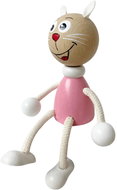 Krokido Pink kitten - wooden hand painted figurine - Figure