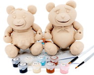 FlexiFriends Bears, Creative Figurine Painting Set - Paintable Figurine