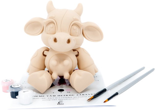 FlexiFriends Cow, Creative Kit - Paintable Figurine - Main image