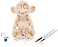 FlexiFriends Monkey, Creative Kit - Paintable Figurine