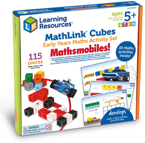 Learning Resources MathLink Cubes Early Maths Activity Set – Mathmobiles - Educational Toy - Main image