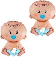 Flexmetal Baby Boy foil balloon, baby shower, 60 cm, 2 pcs - Balloons