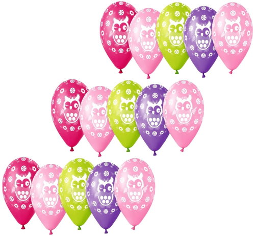 Godan Owl Balloons 30cm, 15 pcs Main image Godan Owl Balloons 30cm, 15 pcs - Balloons - Main image