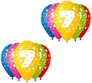 Smart Balloons "7" printed balloons, 30cm, 10pcs - Balloons
