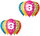 "8" printed balloons - 30 cm, 10pcs
