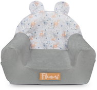 Flumi children's armchair grey with deer - Children's Chair