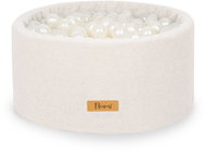 Flumi Pool with balls 200 pcs bouclé cream, pearl balls - Ball Pit
