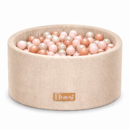 Flumi Pool with balls 200 pcs beige, peach balls - Ball Pit