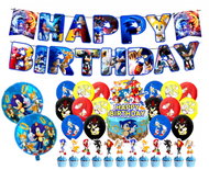 Funco Maxi narozeninová sada Ježek Sonic a přátelé 50 ks - Party Accessories