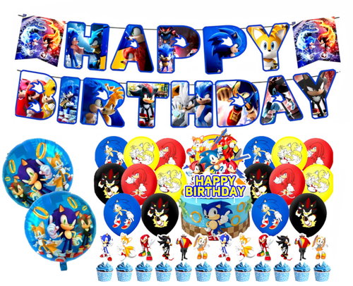 Funco Maxi Sonic the Hedgehog and Friends Birthday Set 50 pcs - Party Accessories - Main image