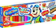 KIK KX5482 Bambino Plasticine square 18 colours - Modelling Clay